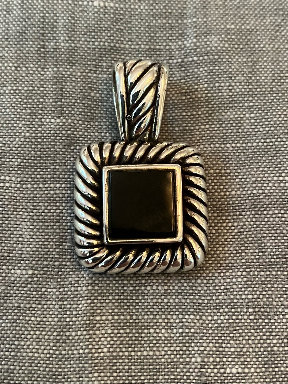 Sterling Silver Onyx Pendant
